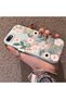 iPhone 7/8/Se 2020 2022 Compatible Pink Spring Flower and Green Leaf Pattern Phone Case, Impact Resistant - 2
