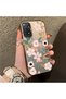 Redmi Note 12 Pro 4g Compatible Pink Spring Flower and Green Leaf Pattern Phone Case, Shock Protection