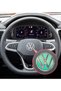 Sticker Set for Volkswagen 2021 Passat Polo Tiguan Golf Front, Rear and Steering Wheel Logo, Decorative Sticker - 4
