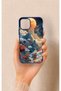 iPhone 11 Pro Compatible Red Moon Pattern Silicone Case