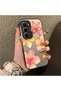 Infinix Hot 60 Pro Compatible Watercolor Tropical Flower and Sun Pattern Phone Case, Shock Protection