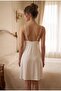 Ecru Lace Detailed Combed Cotton Nightgown and Dressing Gown Set 5010 - 3