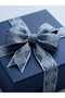 French Denim Look Glitter Embroidered Ribbon / Decorative Ribbon / Sewing Cleaning Strip - 25mm - 5 Meters