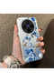 Vivo X300 Compatible Blue Turtle, Shell and Coral Pattern Cover, Shock-Absorbing Structure