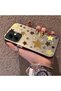 Infinix Smart 10 Compatible Retro Coffee-Toned Star Sticker Printed Case, Aesthetic Design - 2