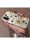 Oppo A16/A16S Compatible Retro Coffee Tone Star Sticker Printed Case, Aesthetic Design - 2