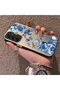 Samsung Galaxy A25 Compatible Blue Turtle, Shell and Coral Pattern Cover, Shock-Absorbing Structure - 2