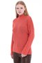 Pomegranate Flower Women's 100% Cotton Openwork Ribbed Knit Turtleneck Sweater Trist-6173 - 2