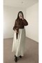 Tie-Front Crop Shirt - Mg - Bitter Brown - 2