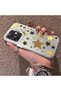 Oppo A3/A3X 4G/5G Compatible Retro Coffee Tone Star Sticker Printed Case, Aesthetic Design - 2