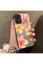 Samsung Galaxy A04S Compatible Watercolor Tropical Flower and Sun Pattern Phone Case, Shock Protection