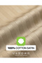 210TC Cotton Satin Double Stripes Bed Sheet Set 3PC | Soft Breathable Satin Flat Sheet 206x250 cm | OEKO-TEX & ECAS Certified - 6