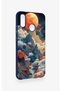 Huawei P20 Lite Compatible Red Moon Patterned Silicone Case - 3