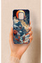 Redmi Note 9 Pro 9S Compatible Red Moon Patterned Silicone Case