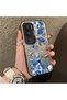 Vivo Y31/Y21D Compatible Blue Turtle, Shell and Coral Pattern Cover, Shock-Absorbing Structure