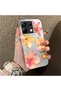 Poco X6 Compatible Watercolor Tropical Flower and Sun Pattern Phone Case, Shock Protection