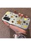 Samsung Galaxy A33 Compatible Retro Coffee Tone Star Sticker Printed Case, Aesthetic Design - 2