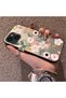 iPhone 13 Mini Compatible Pink Spring Flower and Green Leaf Pattern Phone Case, Shock Protection - 2