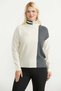 Full Fisherman Motif Combination Knitwear Sweater - Light Beige