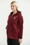 Woolen Double Color Knitwear Jacket - Claret Red - Black - 4