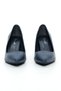 Genuine Leather Navy Blue Stiletto Women's Shoes - Rgn80123 - 3