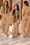Women's Stylish Accessory Detailed Double Knitwear Detail - 3