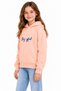 18610-26 Girl's Be Joyful Embroidered Hooded Sweatshirt 9-12 Years - 3