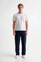 Men's Jogger Striped Trousers with Zipper and Button Back Pockets Regular Fit - 5