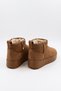 Children's Brown Fur-Lined Suede Look Snow Boots Thick Soled Short Mini Winter Boots - 5