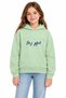 18610-26 Girl's Be Joyful Embroidered Hooded Sweatshirt 9-12 Years - 5