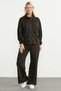 Hooded Oversize Tracksuit Set - Brown - 2