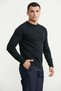 Crew Neck Basic Knitwear Sweater - Black - 2