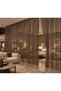 Ip Curtain Special Series Thin Chain Gold Silvery Brown Color Width 100 cm Length 300 cm - 6