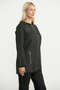 Hooded Long Pocket Knit Cardigan - Black - 4