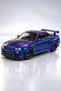 Nissan Skyline Gt-R R34 1:24 Metal Model Car Silvery Purple Reflective Openable Door Hood Trunk - 2