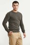 Zero Collar Basic Wool Knit Sweater - Brown - 4