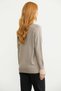Round Neck Knitwear Cardigan with Pockets - Beige - 5