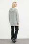 Hooded Long Pocket Knitwear Cardigan - Bone - 5