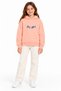 18610-26 Girl's Be Joyful Embroidered Hooded Sweatshirt 9-12 Years
