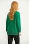 Motifed Thick Wool Knitwear Jacket - Green - 5