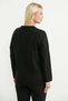 Wool Thick Embroidered Knitwear Jacket - Black - 5
