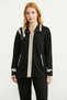 Scuba Fabric Tunic Tracksuit Set - Black - 2
