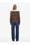 Regular Fit Long Sleeve Patterned Open Shoulder Knitwear Sweater - 4
