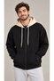 Unisex Hooded Cardigan Sweatshirt