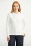 Collar Detailed Knitwear Sweater - Bone Color - 2