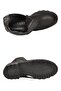 Black Genuine Leather, Fur Inside, Cold Resistant, Rubber Sole, Zippered Women's Boots Z1154 - 5