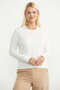 Collar Detailed Derby Knit Sweater - Bone Color - 3