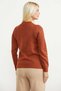 Round Neck Motif Knit Sweater - Tile - 5