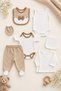 Baby Boy Teddy Bear Embroidered Newborn Hospital Discharge 10-Piece Bodysuit Set Boxed Yhç0202 - 4