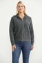 Hooded Zippered Knitwear Cardigan - Dark Gray